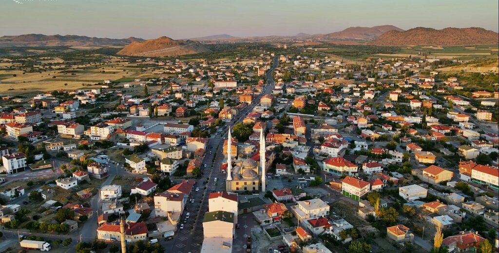 Acıgöl Nevşehir Kuş Bakışı Şehir Görünüm